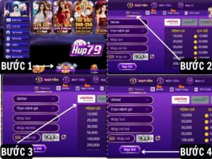 Cac buoc don gian de nap tien vao nha cai Hup79 qua the cao