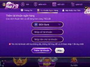 Giao dien form dien thong tin lien ket ngan hang