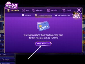 Giao dien muc quan ly tai khoan ngan hang