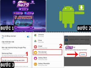 Huong dan cac buoc tai app Hup79 tren dien thoai Android