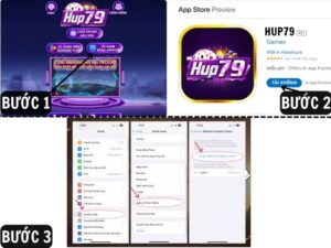 Huong dan cac buoc tai app Hup79 tren dien thoai iPhone