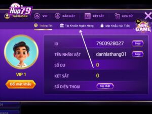 Truy cap muc Tai khoan ngan hang de thuc hien lien ket